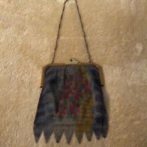 Exceptional condition 1920s European silver mesh purse